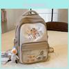 Capybara Cartoon Backpack For School Students With Breathable Nylon Material And Large Capacity