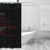 Hacker Code Binary Code Geek Science Computer Shower Curtain Bathroom Polyester Waterproof Bath Curtains With Hooks