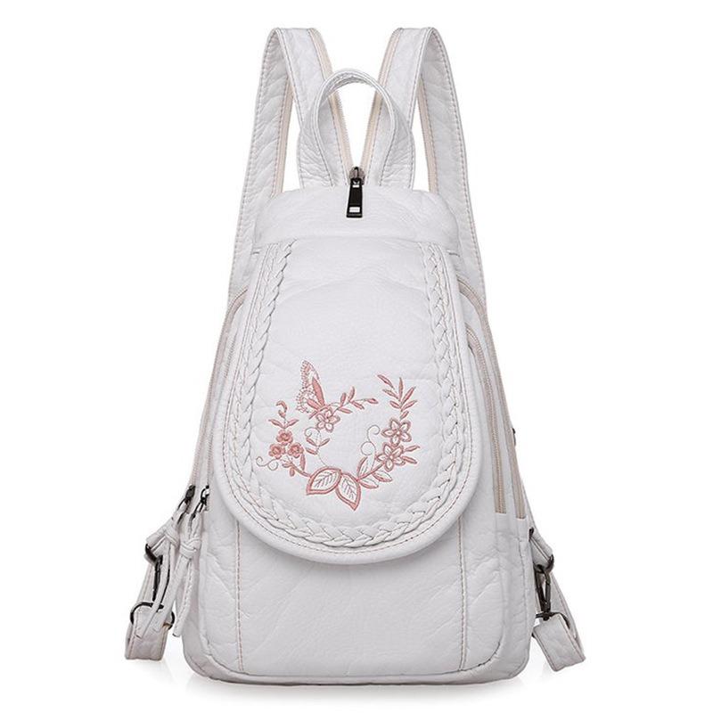Small Backpack Multi-functional Chest Bag Shoulder Bag PU Soft Backpack Fashion Women's Backpack CLE
