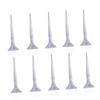 10 Pcs Hair Dye Brush Set for Salon and Home, Durable Nylon with Silver Handles