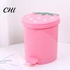 Secchio della Spazzatura Pattumiera Grande Capacità Buona Capacità di Carico Forma Raffinata Conveniente Alta Durabilità Contenitore per Rifiuti Decorativo Plastica Stile Fragola