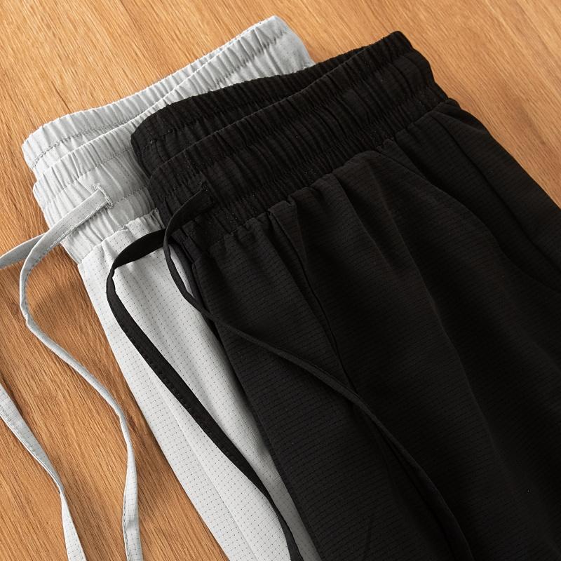 New Mens Fitness Lightweight Shorts Summer Casual Pockets Shorts Basic Solid Color Short Pants Jogging Beach Shorts Men