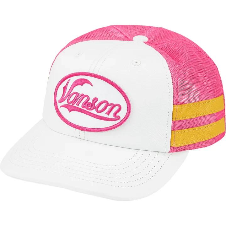 Supreme Vanson Leathers Mesh Back 6-Panel White One-Size