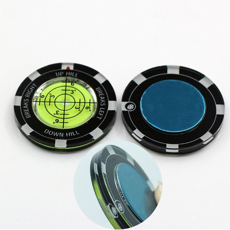 Bubble Levels Golfball Marker Golfs Putting Aid Round Bubble Levels High Precision Reader Golfs Accessory for Men Women