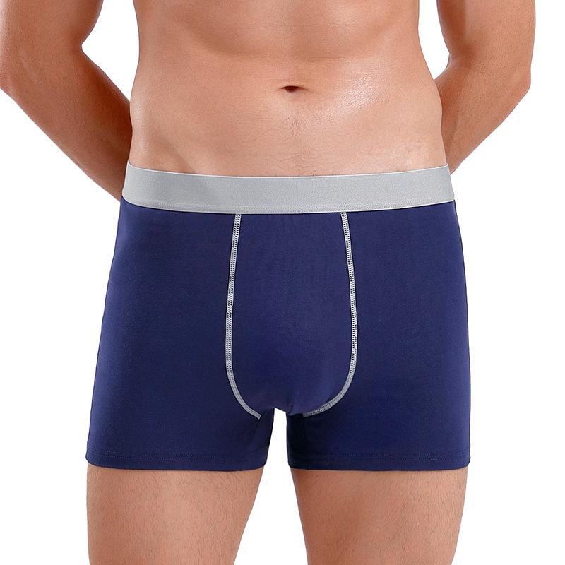 Men's Plus Size Breathable 3D Cotton Boxer Briefs - Seamless, Youthful Design