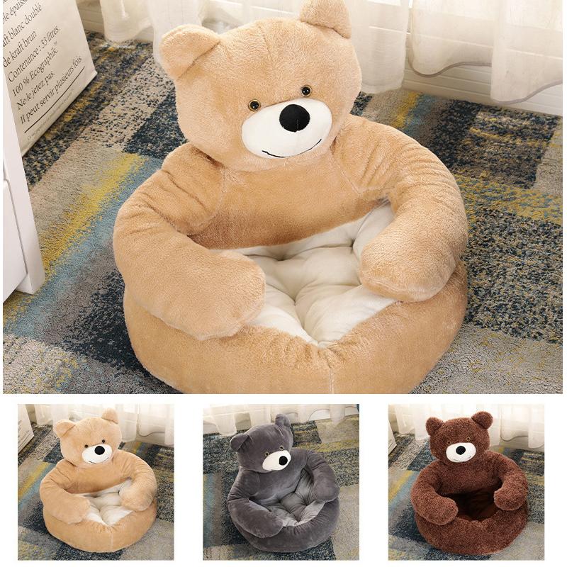 Teddybär Donut Hundebett Haustier Katze Bequeme, flauschige, warme Bettnestmatratze