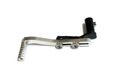 Motorcycle Shift Pedal, Super Cub, Monkey, Aluminum, Change Pedal, Modification, Angle, Length Adjustment (Silver)