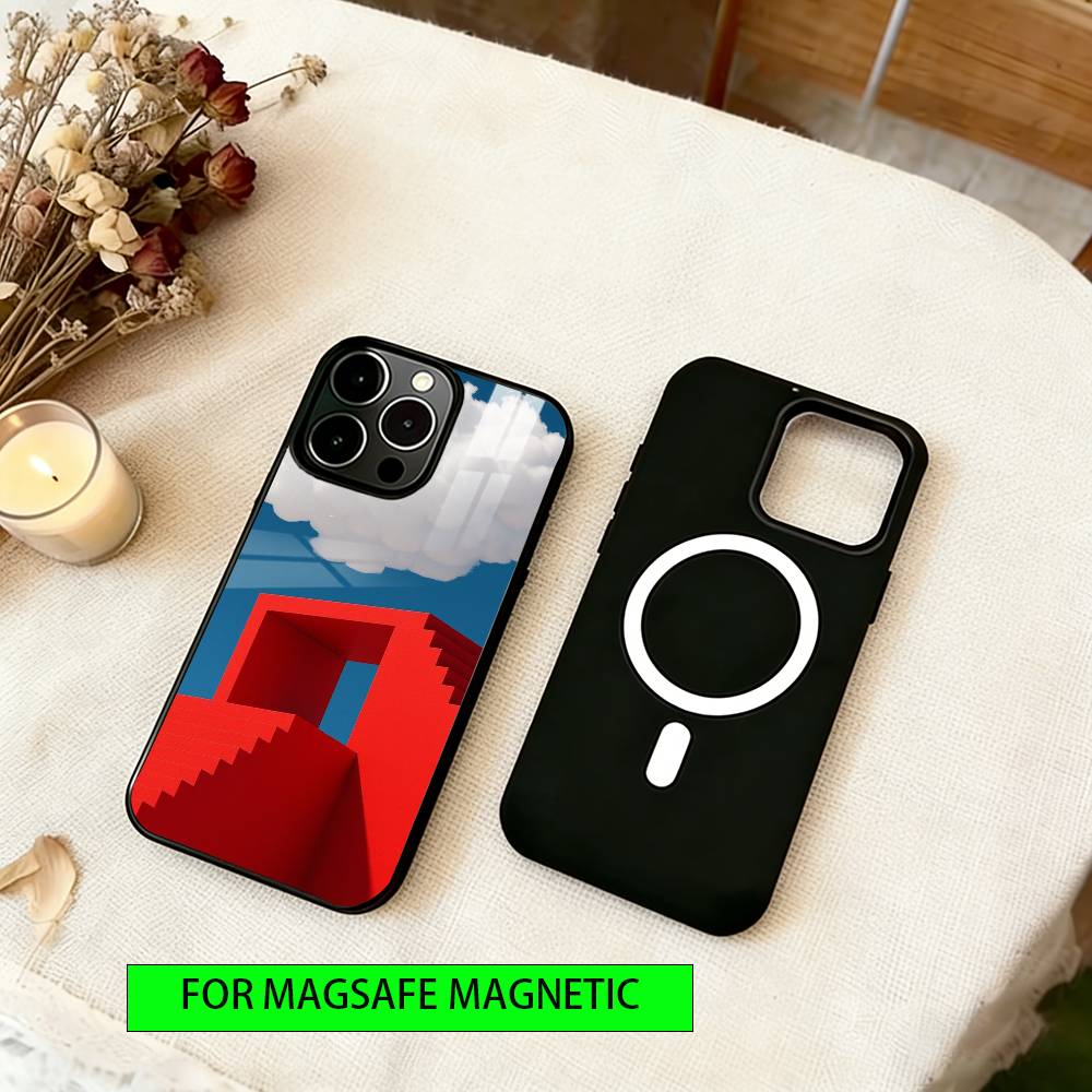 Minimalist Style Phone Case For iPhone17,16,15,14,13,12,11 Plus,Pro Magnetic with Magsafe Wireless Charging