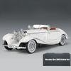 1/24 Mercedes-Benz 500K Classic Vintage Car Toy for Children Diecast Alloy Miniature Model Sound Light Collection Gift for Boys