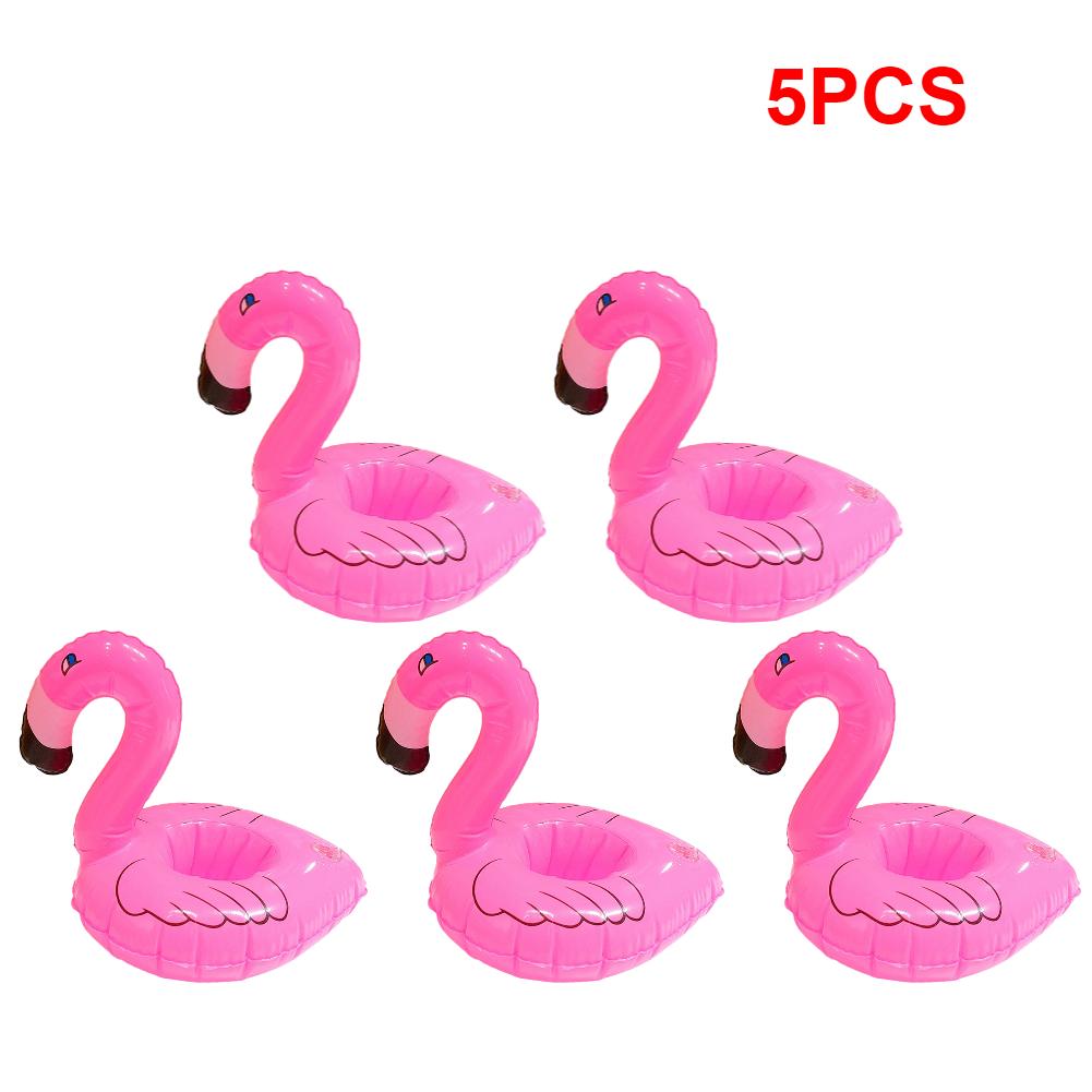 1-5 pièces Porte-gobelet Gonflable Flamant Porte-boissons Flotteur Piscine Jouet Piscine Baignade Décoration Fête Sous-verres Piscine Acce