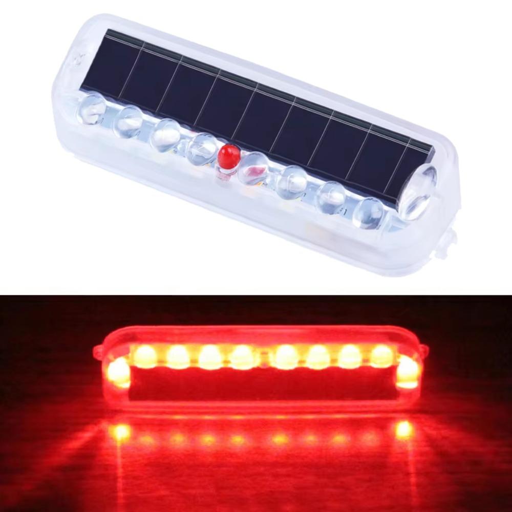 Waterproof LED Strobe Warning Light Solar Powered Auto Emergency Lamp  Electric Vehicle