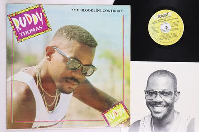 LP Record RUDDY THOMAS - Bloodline Continues NONE RUDDY T RECORDS 1993 Jamaica Reggae, Ska & Dub Used
