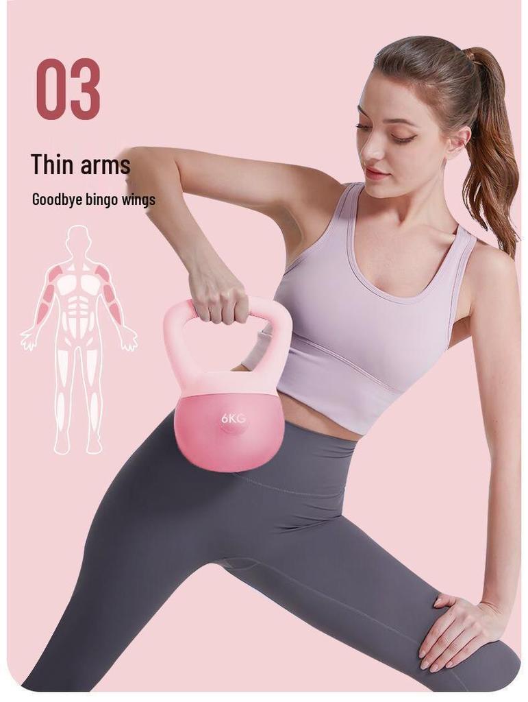 Butt-Building Soft Iron Sand Kettlebell for Fitness and Squat Training