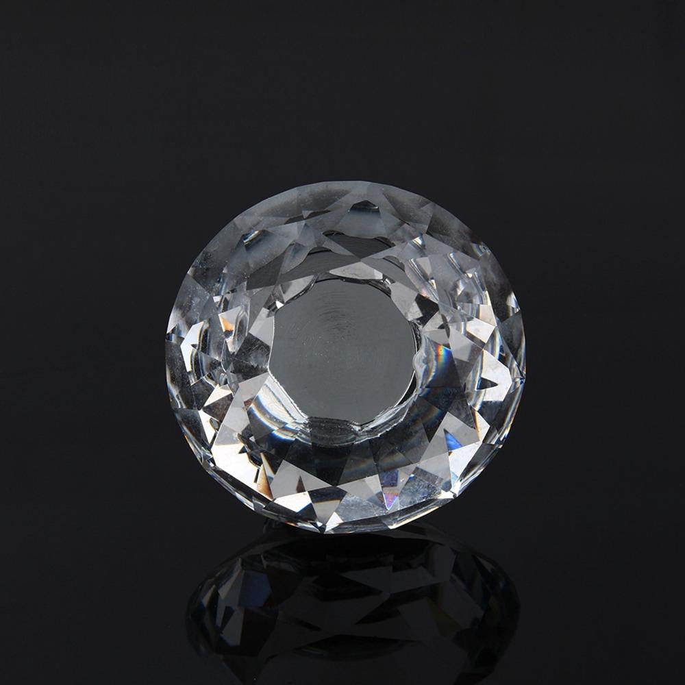 8pcs Easy Install Door Knobs 40mm Diameter Glass Cabinet Pulls Decorative Drawer Knobs Kitchen