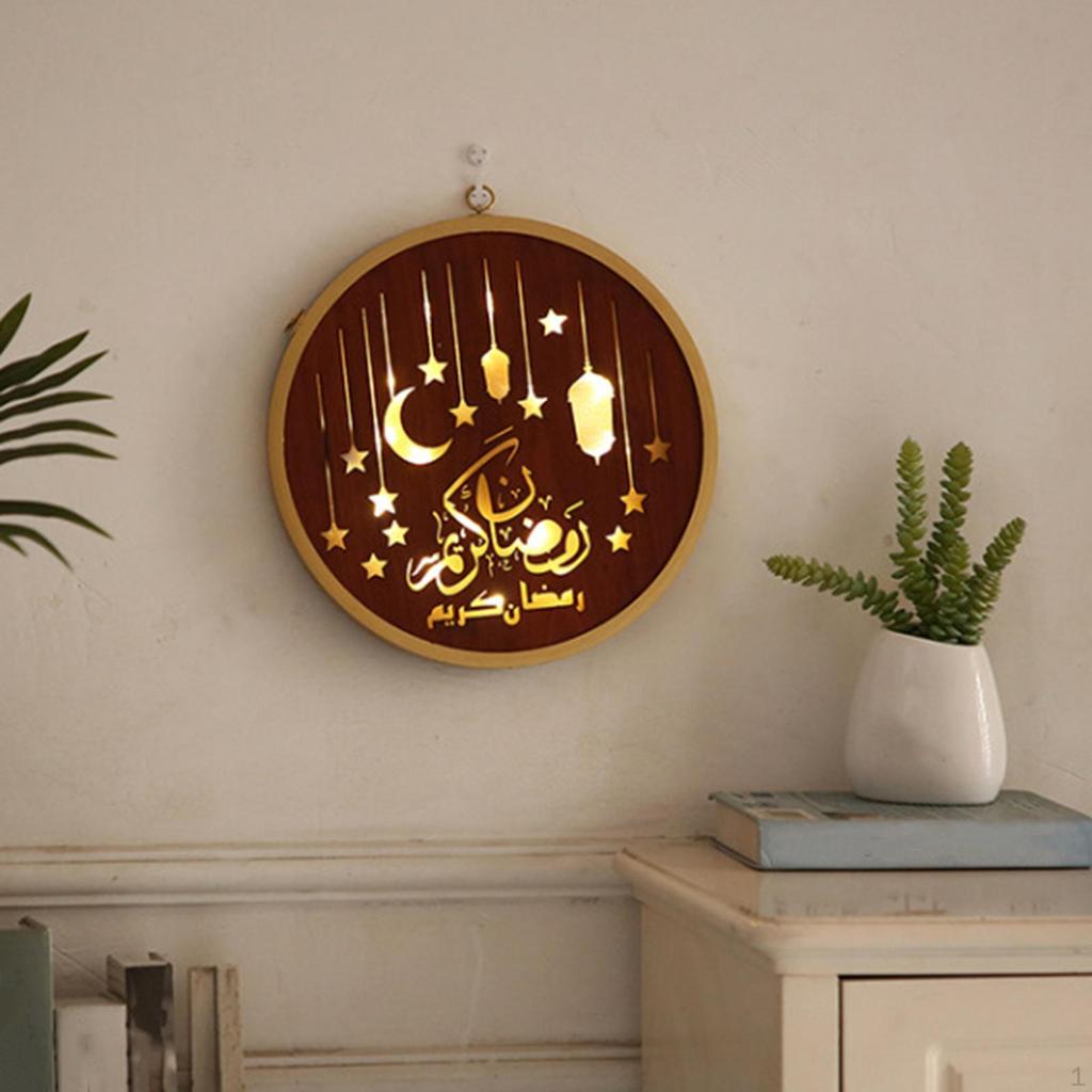 Ramadan Wall Decoration Ornament Eid Mubarak Hanging Craft Suppiles