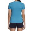 Adidas Alphabet Logo Print Short Sleeve T-Shirt Women Tops Blue DU0630