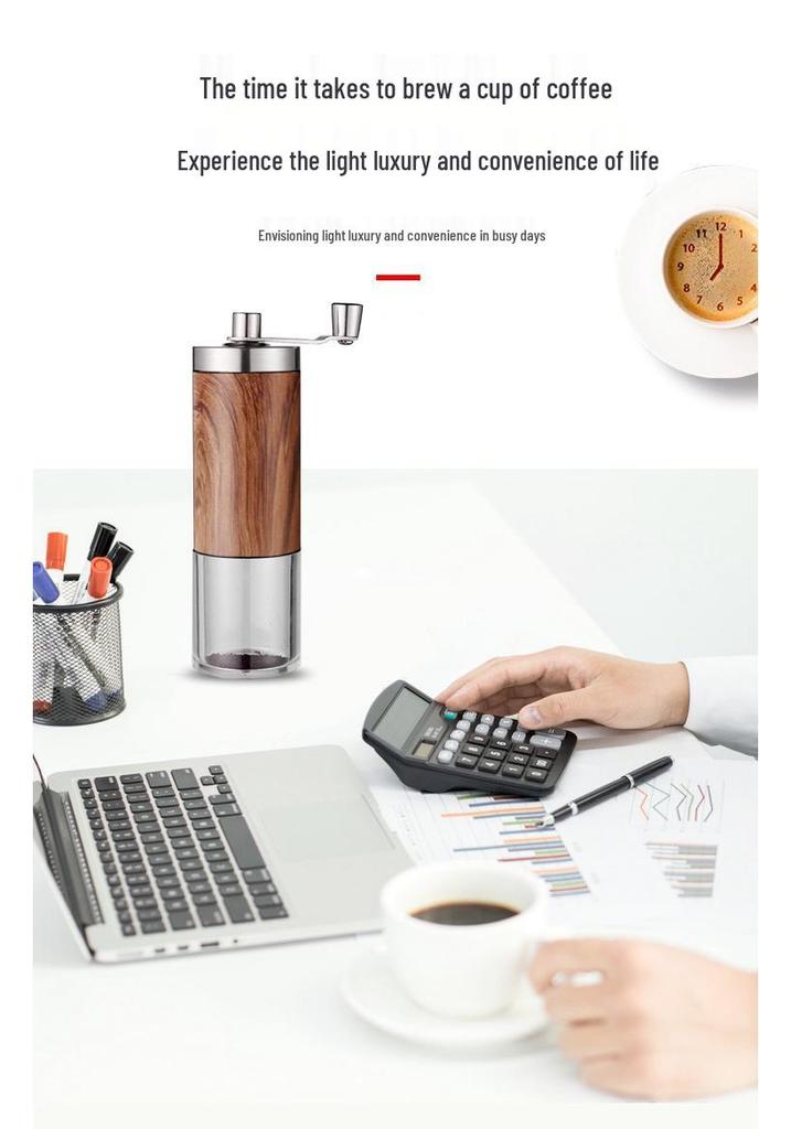 Compact Manual Coffee Bean Grinder for Home Use