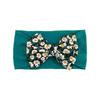 baby new children's hair accessories cute baby floral seamless wide headscarf nylon bow baby headband