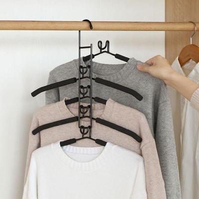 Multifunktionaler Faltbarer Magischer Kleiderbügel für Kleidung und Hosen - Platzsparender Schrankorganizer
