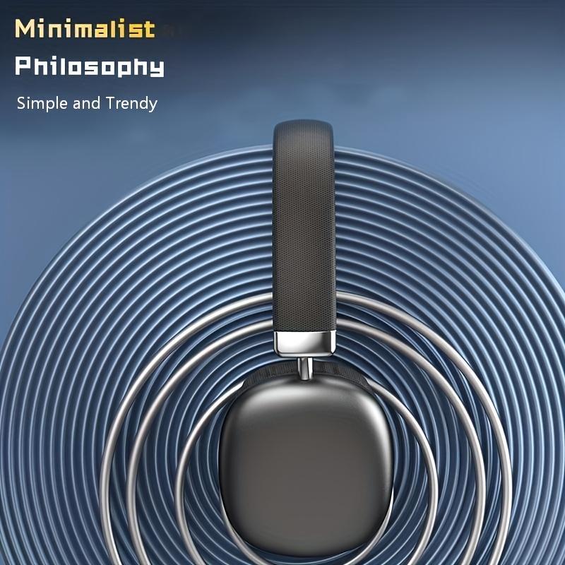 Wireless over-ear headphones, portable wireless music headphones with built-in microphone for calls, stretchable and rotatable, can be connected to