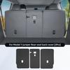 For Tesla Model Y Juniper Trunk Mat Full Coverage Trunk Both Side Guards Seat Backrest Protective Pad Cargo Liner Protective Pad