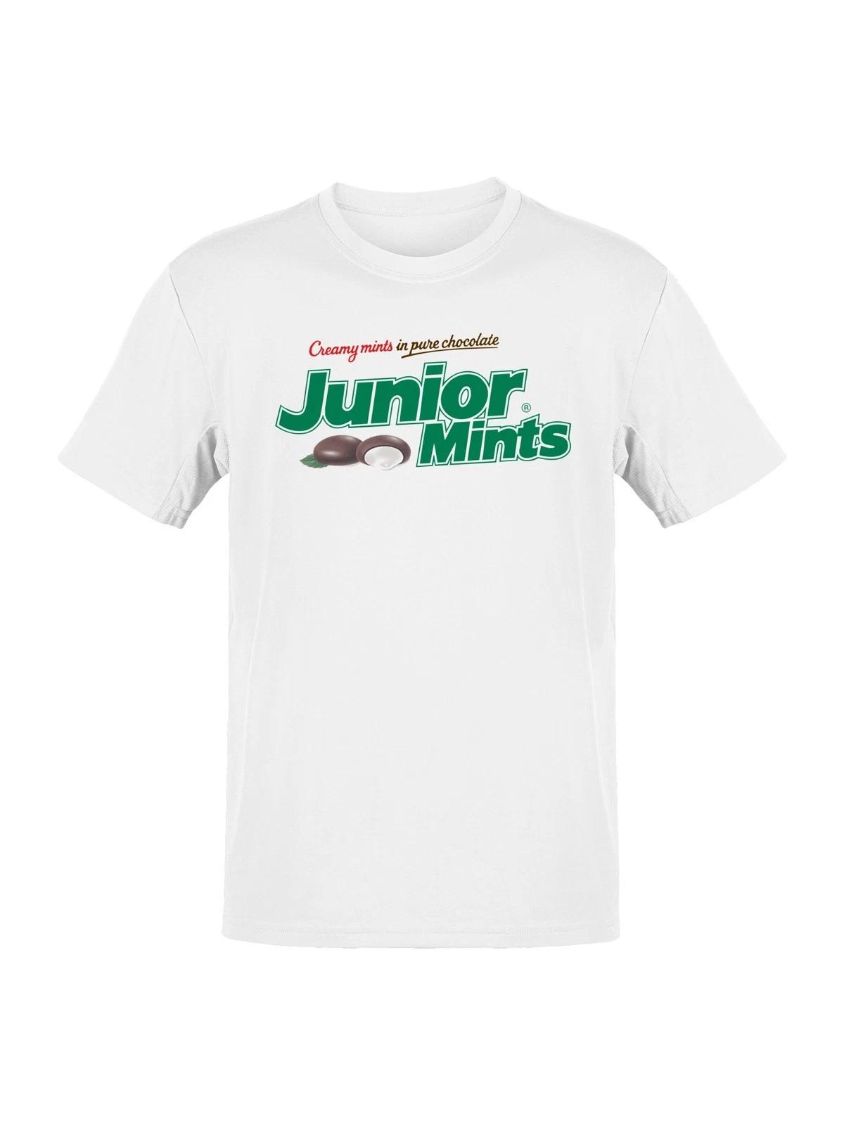 Officially Licensed Junior Mints Creamy Chocolate Mints Men s T-shirt 4XL