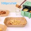 100pcs Waterproof Air Fryer Paper Oilproof Parchment Paper Food-Grade Baking Paper  Kitchen Baking