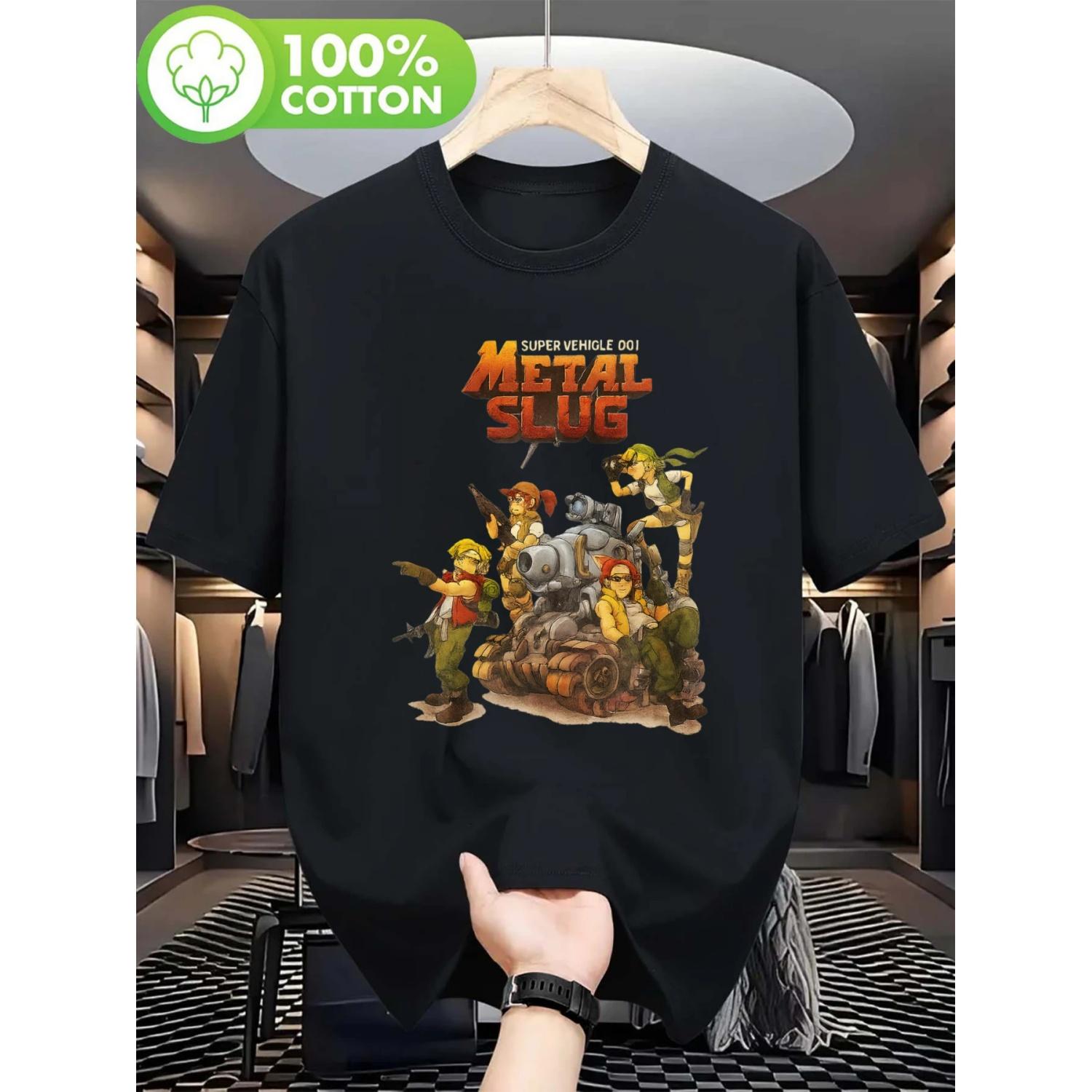 

Men s Metal Snail Arcade Game T-shirt _ Retro Game T-shirt (Marco, Tama, Eli) - Retro Video Game Clothing for Gaming Fans S чёрный