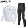 Womens UV Protection Rash Guard Set Long Sleeve Top Pants Surfing Snorkeling Diving Water Sports