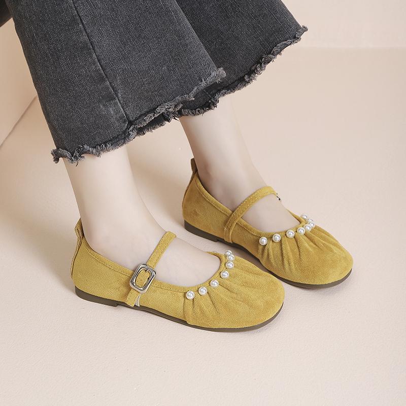 Fashion 2025 Brand Ladies Shoes Shallow Women's Flats Fashion String Bead Casual New Light Comfortable Plus Size Flat Low Heels Zapatos