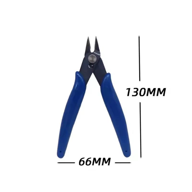 10PCS 170 Model Scissors Blue Diagonal Pliers Electronic Pliers Plastic Water Nozzle Pliers Electronic Cutting Nozzle Pliers