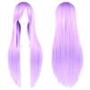 80cm Long Synthetic Hair Heat Resistance Anime Straight Hairpiece Halloween Cosplay Wigs  for Women