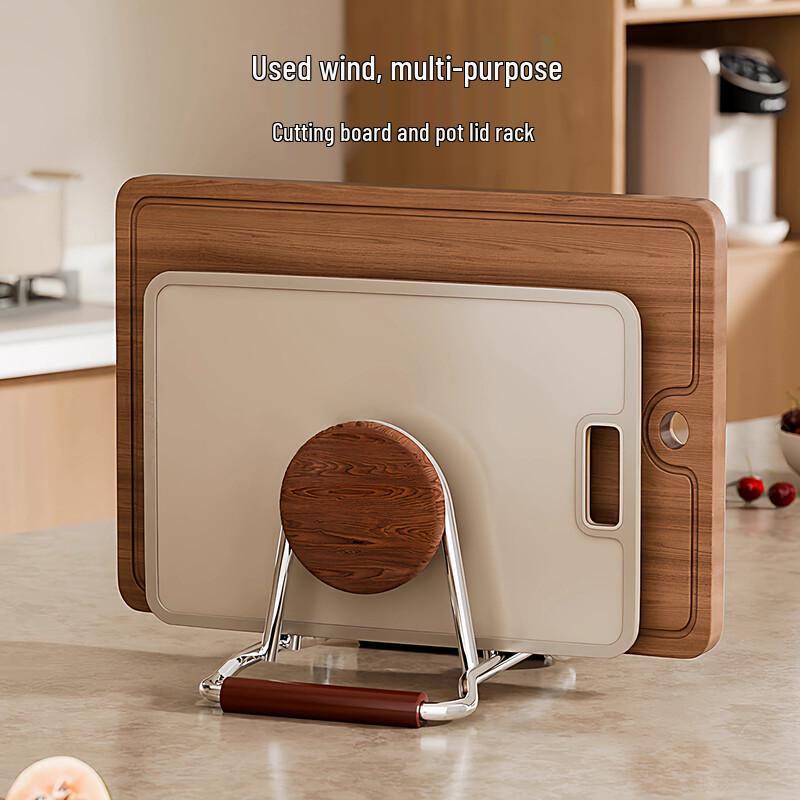 YOUQIN Stainless Steel Cutting Board and Pot Lid Holder