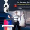 Wireless Dual-Screen Light Bulb Camera with Night Vision and Smart Monitoring