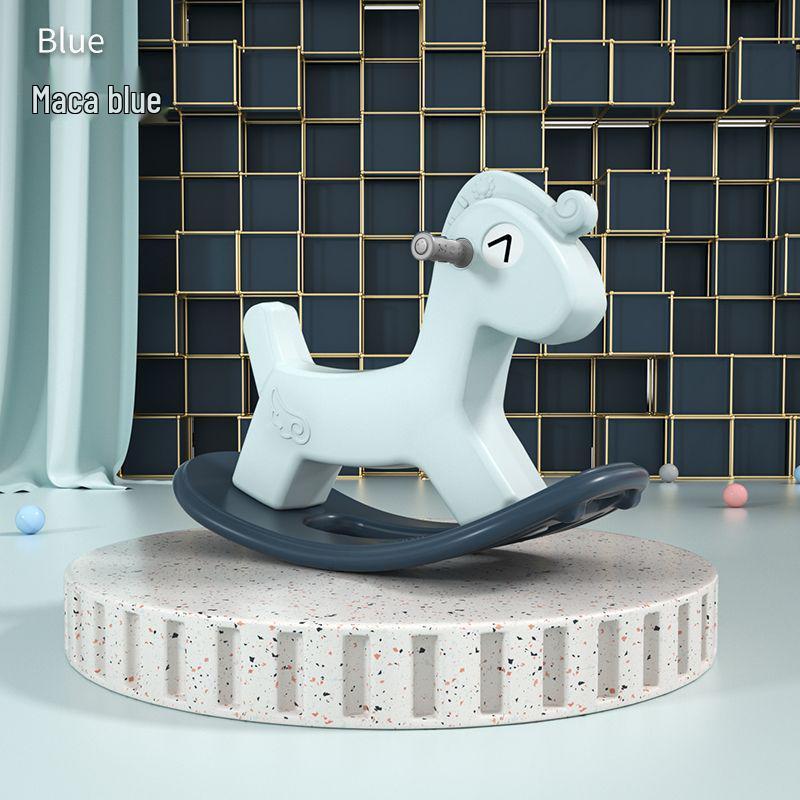 Wooden Infant Rocking Horse: Multi-Purpose Ride-On Toy for Boys & Girls – Ideal First Birthday Gift