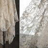 100x130cm Embroidery Pattern Mesh Lace Jacquard Creative DIY Semi-transparent Wedding Dress Skirt Designer Fabric