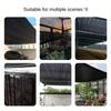 Black Sunshade Net Edge Wrapped Perforated Thickened Courtyard Balcony Flower Shade Sun Protection Greenhouse Shade Net