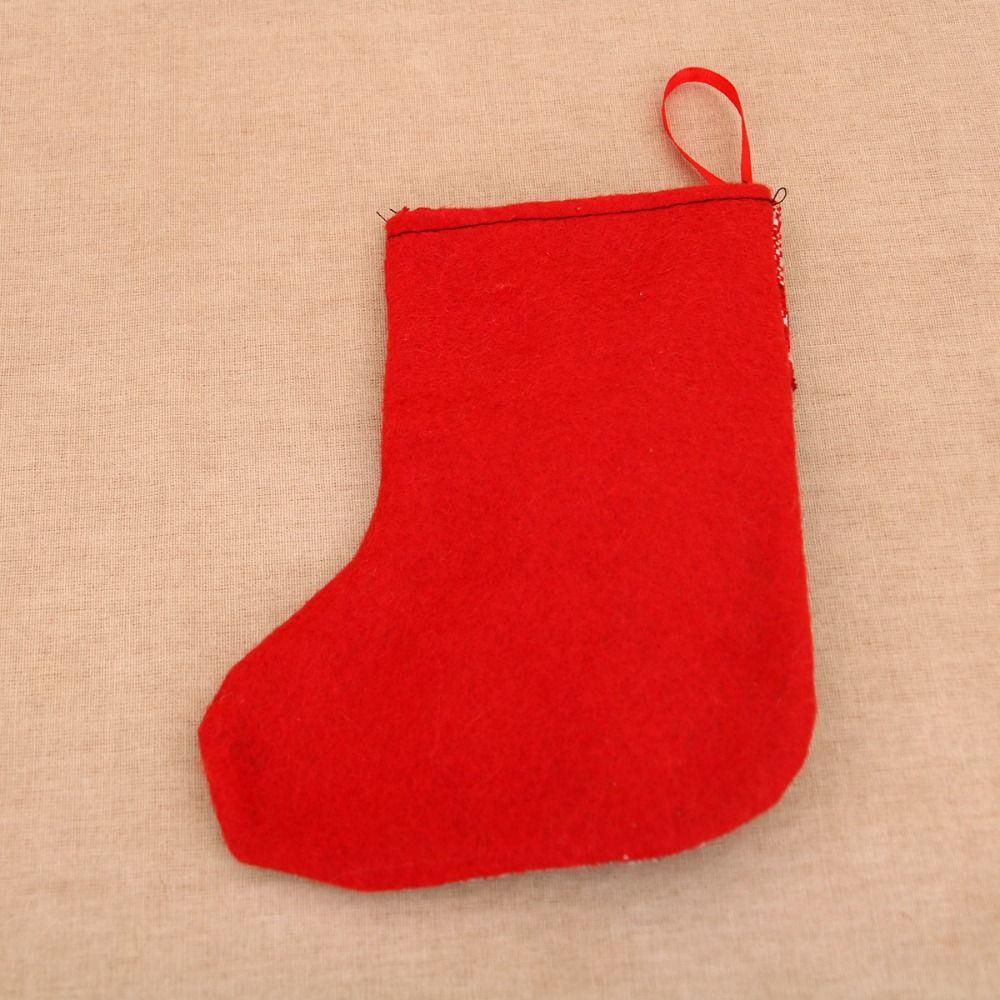 with Bells Christmas Stockings Santa Claus Snowman Elk Candy Gift Bags  Holiday Festival Decor