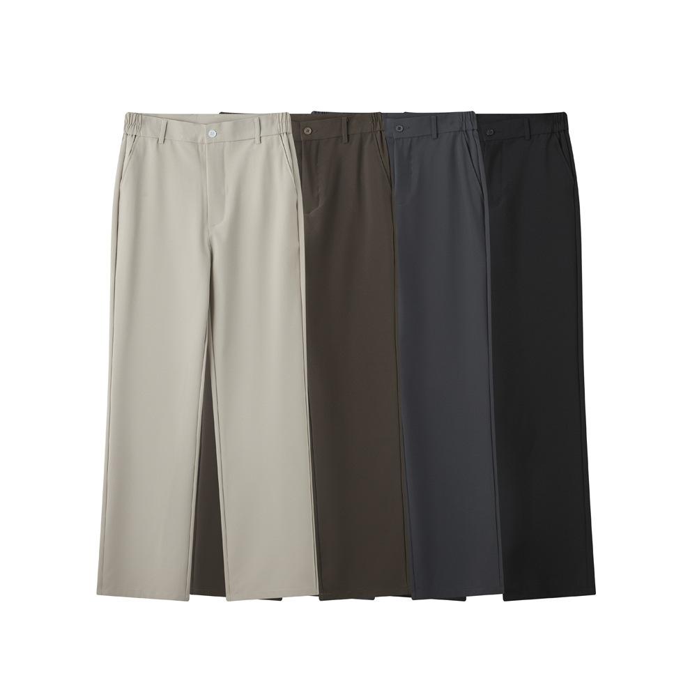 Trendy brand high-end drape suit pants men's loose straight casual versatile commuter casual suit long pants