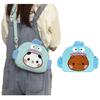 Zaino di Peluche Kawaii Bubu Dudu Borsa Portamonete Orso Panda Yier Borsa a Spalla Forma di Pesce Brutto Peluche Morbidi per Fidanzata