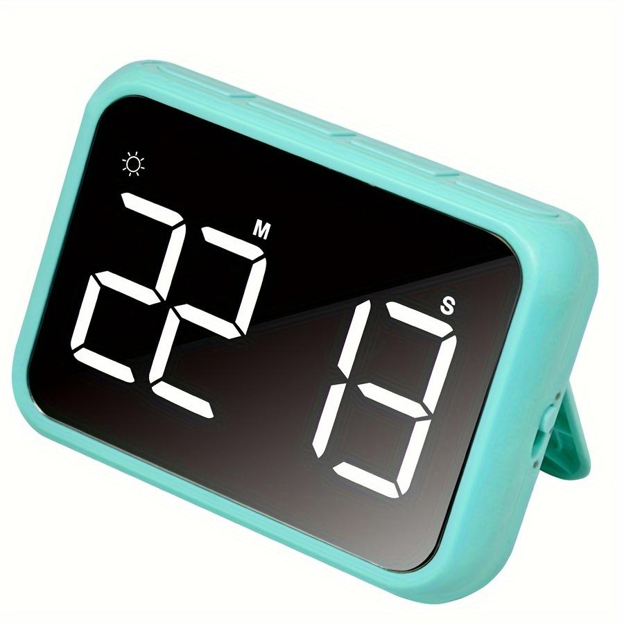 

1 шт. Цифровой кухонный таймер, Светодиодный электронный таймер обратного отсчета с регулировкой, Пластиковый, Работает от батареек 3 AAA (в комплект не входят), Четкий дисплей для приготовления пищи и обучения зелёный