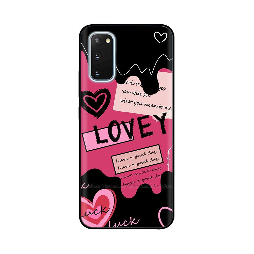 For Samsung Galaxy S20 Case Heart-Butterfly Phone Cover For Samsung S20 FE Liquid Silicone Fundas for Samsung S20 Ultra S 20