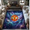 Tappeto in Flanella Stampato Manchester United Antiscivolo Morbido Poliestere Tappeto per Pavimento Tappetino Decorativo per Interni per Camera da Letto Soggiorno Divano
