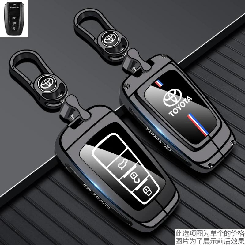Hight Quality Galvanized Alloy Car Key Cover Case For Toyota Camry Mark X RAV-4 PRADO COROLLA HIGHLANDER 2 3 Buttons Keyless