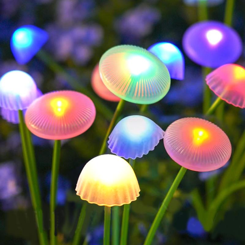 LED Solar Jellyfish & Mushroom Garden Lights