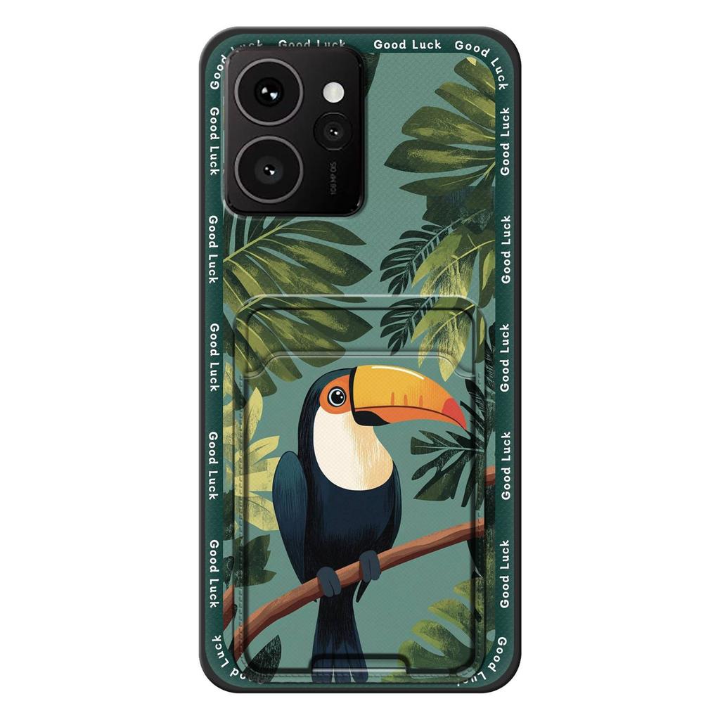 Dirt-resistant Back Cover Phone Case For Nokia HMD Skyline Card Slot Soft Case Cute Protective Cover Waterproof Graffiti