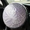 Car Steering Wheel Sun Shade Cover Thick Sunscreen Insulation Accessories Sun Protection Foldable Anti-Uv Silver Coated Cloth