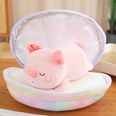 Bunte Muschelperle Palme Schwein Venusmuschel Venusmuschel Schwein Plüschtier Puppe Puppe Rosa Geschenk für Freundin