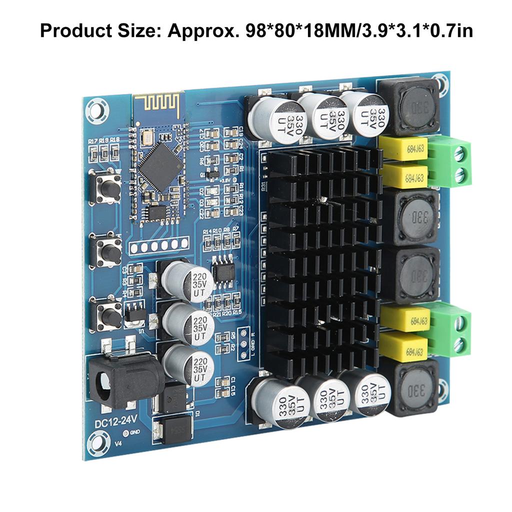 M548 Bluetooth Dual Sound Channel Bluetooth Module 120WX2 Digital Amplifier Board