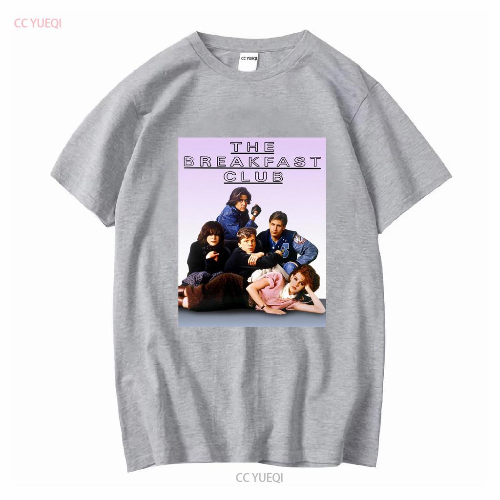 Club dei Pazzi Pellicola Poster Unisex T-Shirt Foto di Gruppo Classe del 1985 Hughes Maniche Lunghe o Corte Vintage Lavata Morbida